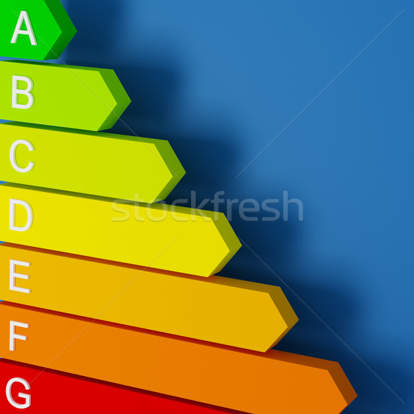 Energia címke 3D kép bolygó széf Stock fotó © tiero