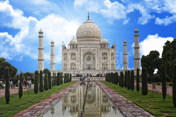 Taj Mahal Inde célèbre indian amour Voyage [[stock_photo]] © tiero