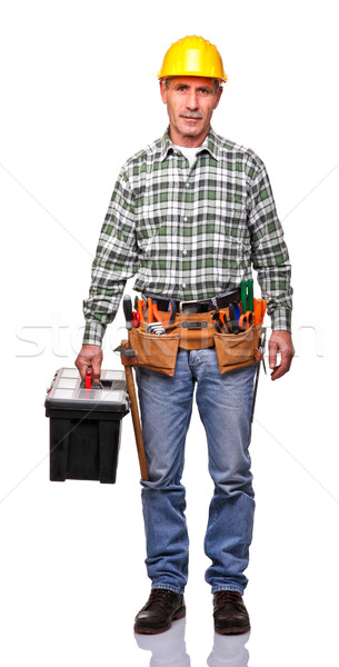 handyman with toolsbox Stock photo © tiero