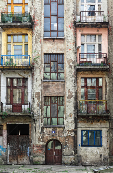 Stockfoto: Oude · huis · afbeelding · oude · grunge · huis · gebouw