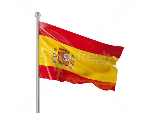 西班牙 旗 孤立 白 背景 壁紙 商業照片 C Gualtiero Boffi Tiero 264 Stockfresh