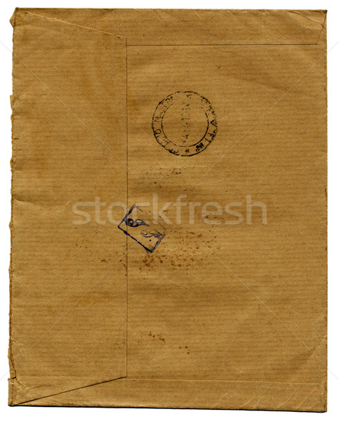 Vintage enveloppe isolé image brun texture Photo stock © tiero