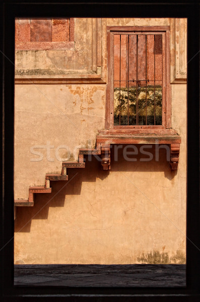 древних лестниц двери дома строительство стены Сток-фото © tiero