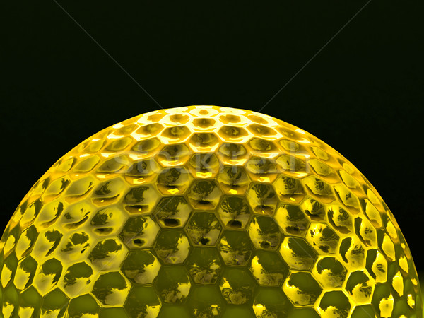 gold golf ball Stock photo © tiero