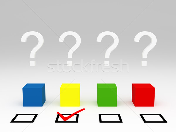 Stock photo: blind choise