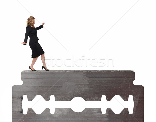 woman on blade Stock photo © tiero