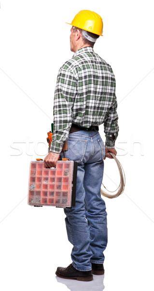 senior handyman Stock photo © tiero