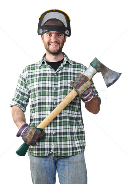 smiling worker Stock photo © tiero