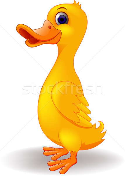 Funny duck cartoon Stock photo © tigatelu