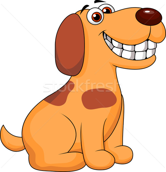 Funny puppy cartoon
 Stock photo © tigatelu