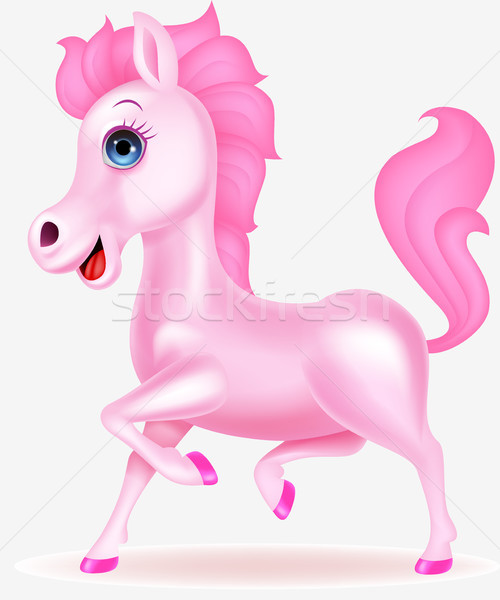 Fairy horse cartoon Stock photo © tigatelu