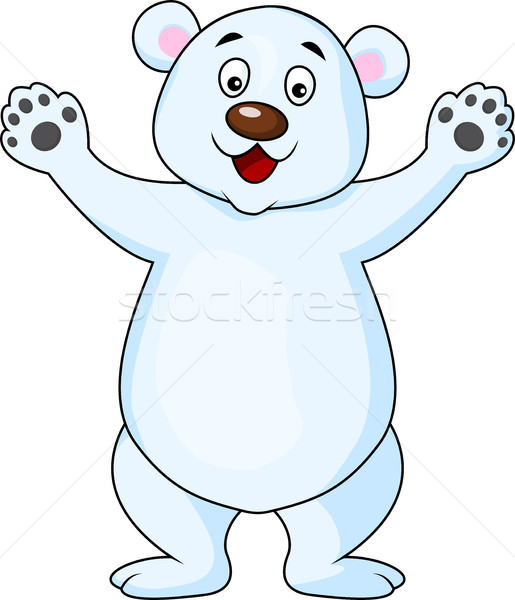 Polar bear cartoon Stock photo © tigatelu