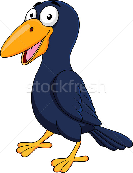Sevimli kuş karikatür örnek gülümseme komik Stok fotoğraf © tigatelu