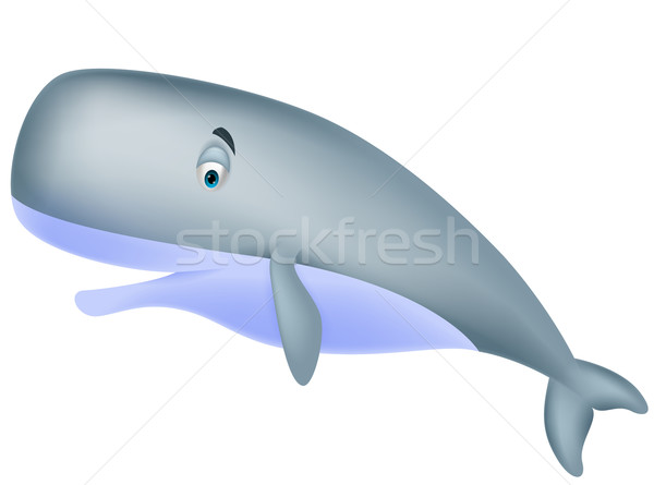 Cute whale cartoon Stock photo © tigatelu