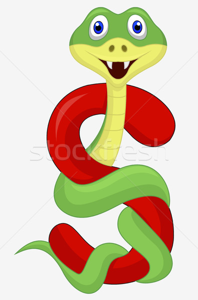 Foto stock: Alfabeto · serpiente · Cartoon · libro · escuela · estudiante