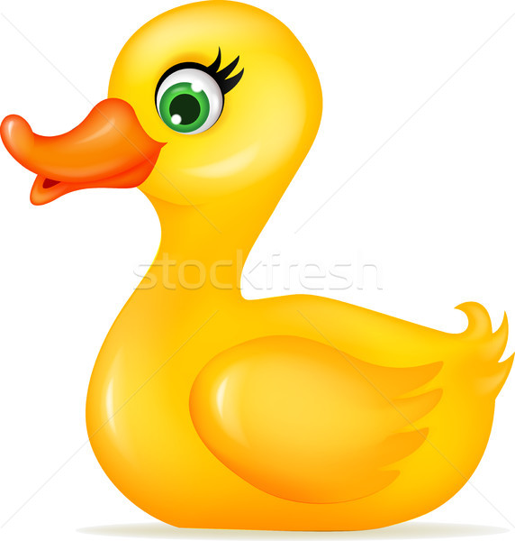 Funny duck cartoon Stock photo © tigatelu