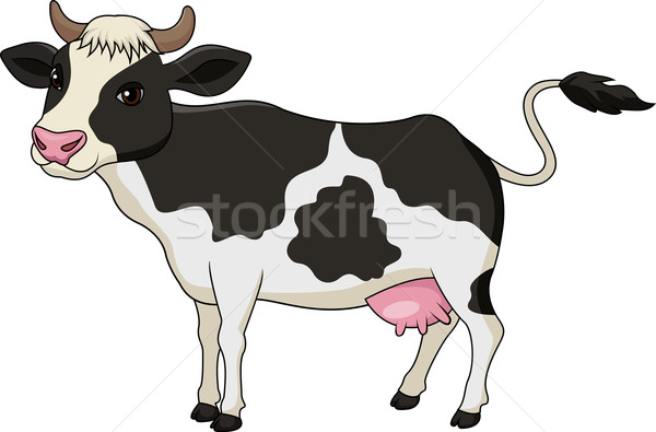 Cute cow cartoon Stock photo © tigatelu