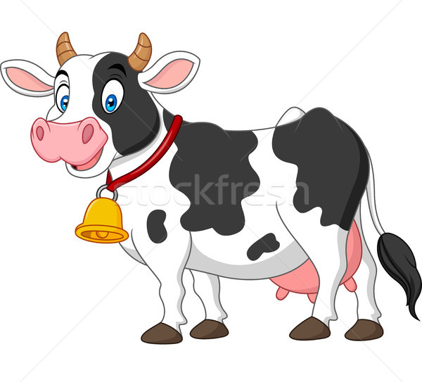 Cartoon happy cow Stock photo © tigatelu