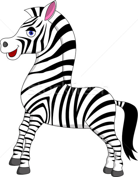 Zebra cartoon Stock photo © tigatelu