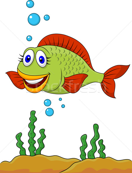 Stock photo: Fish cartoon
