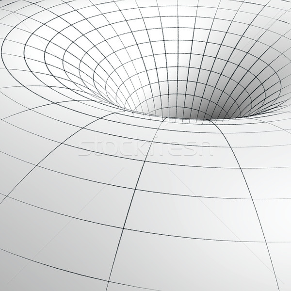 ブラックホール スケッチ 抽象的な トンネル 白 ストックフォト © timbrk