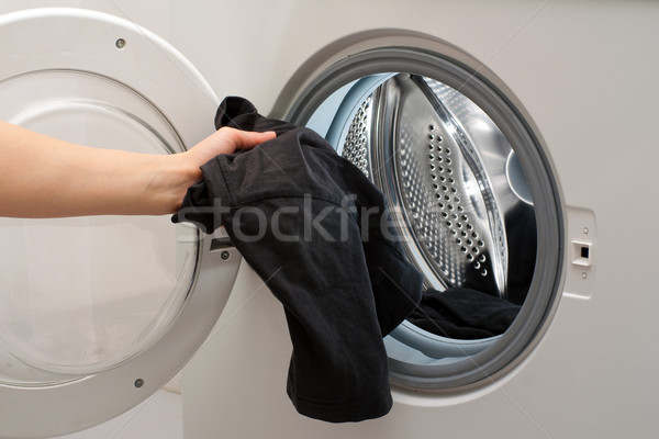 Yıkayıcı el elbise davul çamaşır makinesi teknoloji Stok fotoğraf © timbrk