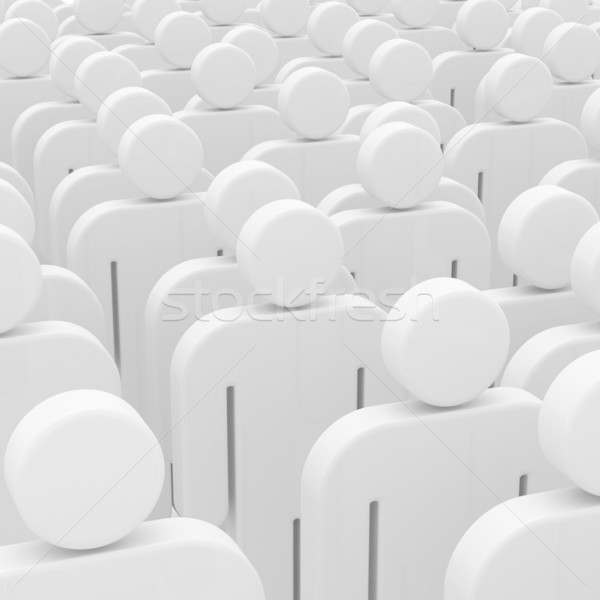 Menselijke formatie witte groep persoon grafische Stockfoto © timbrk