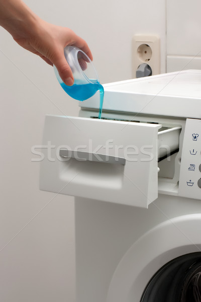 Dispenser of washing machine Stock photo © timbrk