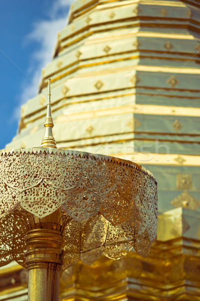 Buddhist chedi Stock photo © timbrk