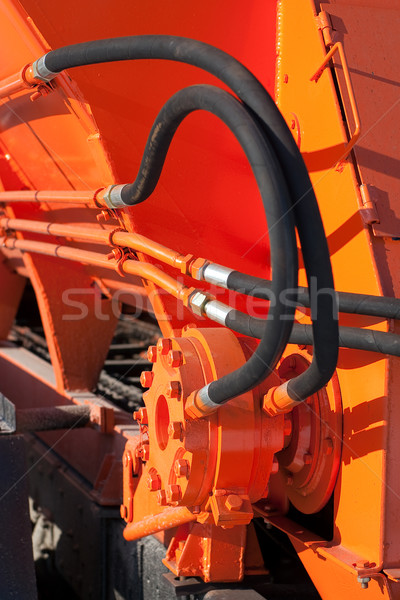 Hidraulic nou rutier maşină construcţie Imagine de stoc © timbrk