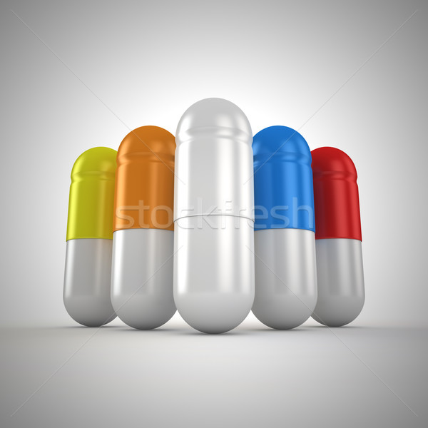 Group of pills Stock photo © timbrk
