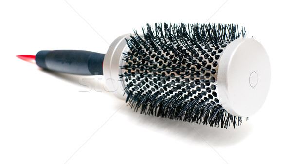 Saç fırçası yalıtılmış beyaz arka plan fırçalamak araç Stok fotoğraf © timbrk