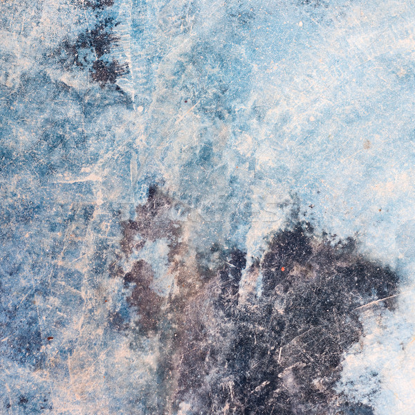 Fleckig blau Wand grau Spots abstrakten Stock foto © timbrk