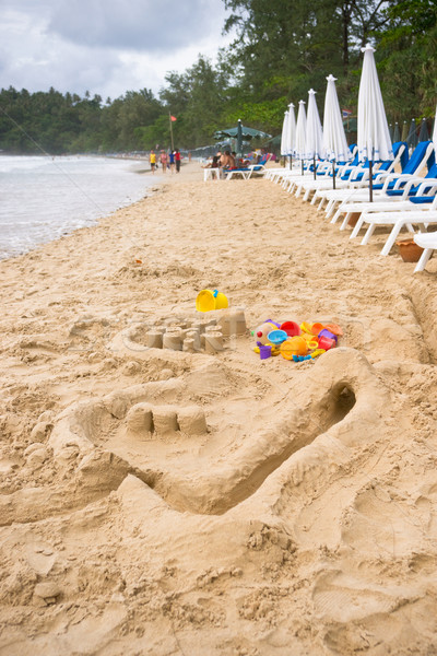 Toys on the beach Stock photo © timbrk