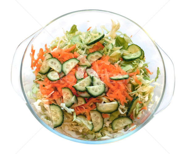 Légumes fraîches salade isolé vert [[stock_photo]] © timbrk