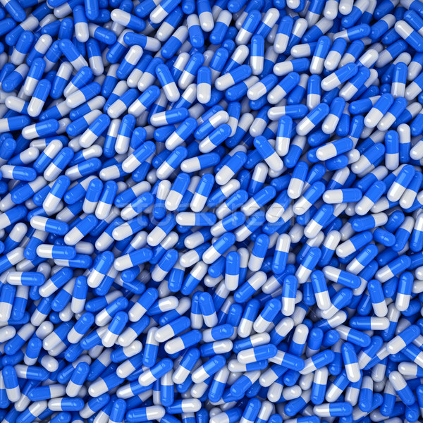 丸 堆 藍色 白 膠囊 計算機 商業照片 © timbrk