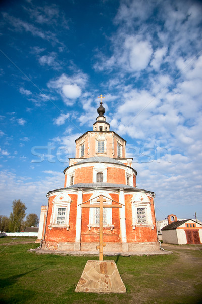 Bois croix église monastère région Russie [[stock_photo]] © timbrk