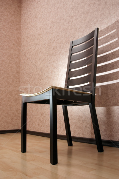 Stock photo: Shadow of a chair