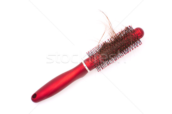 Hairbrush with tangled hair Stock photo © timbrk