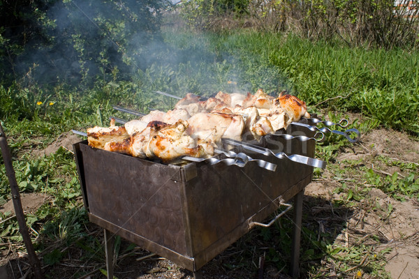 Chicken Shashlik Stock photo © timbrk
