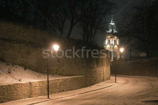 Belltower in old town Stock photo © timbrk