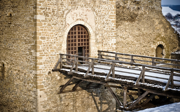 Bridge over the moat Stock photo © timbrk