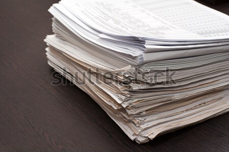 Bundle of documents Stock photo © timbrk