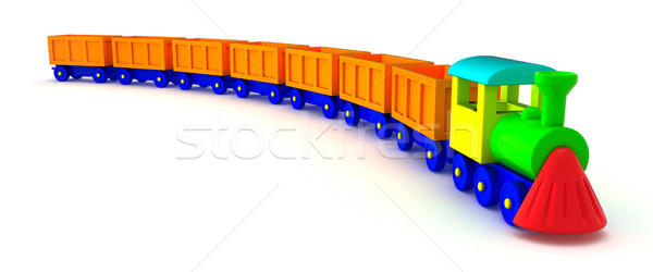 Orange train tail Stock photo © timbrk