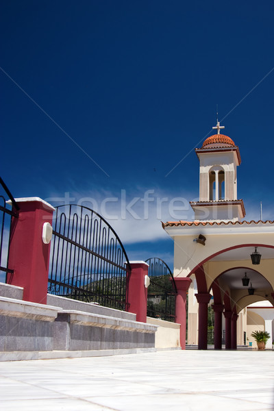 Bell tower of monastery Stock photo © timbrk