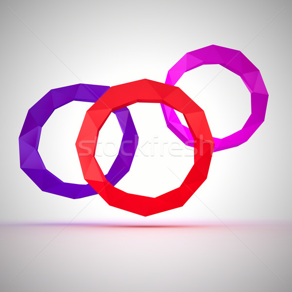 Angular circles Stock photo © timbrk