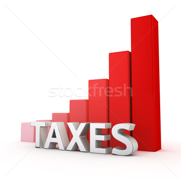 Wachstum Steuern Rechnungslegung Eingabeaufforderung Wachstum Wort Stock foto © timbrk
