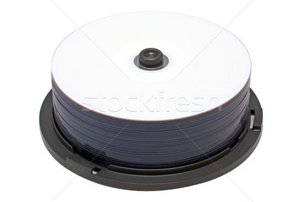 Stack of white dvds Stock photo © timbrk