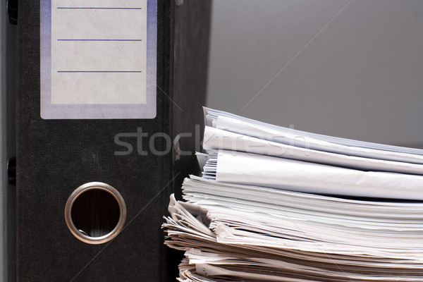 Folder and pack of documents Stock photo © timbrk