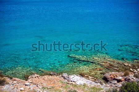 Stock photo: The rock costline